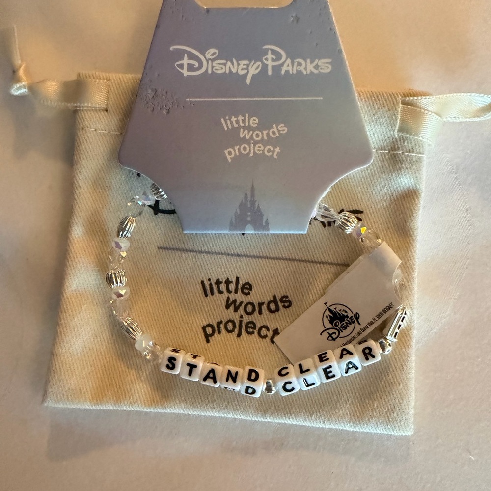 Disney Parks little words project stand clear Beaded Bracelet